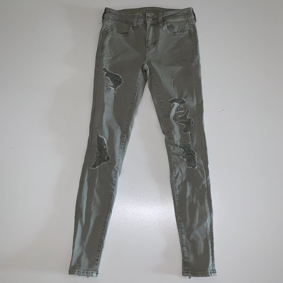 American Eagle Next Level Stretch Destroy Jegging - Picture 2 of 9